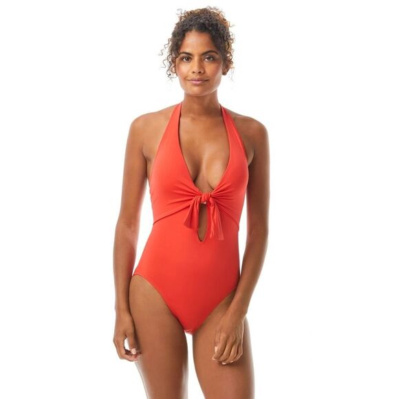 Vince Camuto Cut Out Wrap One-Piece